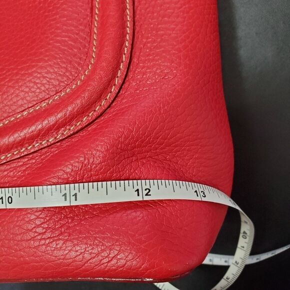 Cristian red Italian leather handbag - Picture 3 of 8